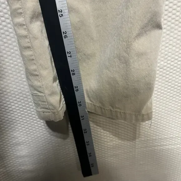 Kuhl Womens Hiking Pants Size 4 Regular Tan Cargo Roll Up Outdoor Utility Travel - Picture 9 of 10